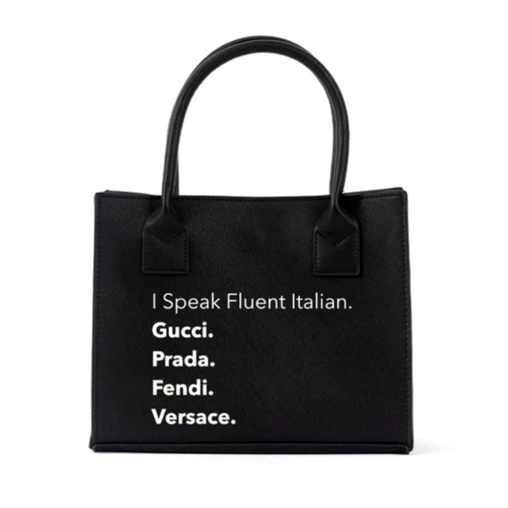 I Speak Italian tote bag LA TRADING CO